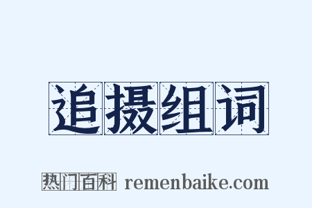 追摄组词是什么意思的图片